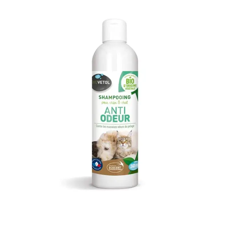 Shampoing anti odeur chiens et chats BIOVETOL