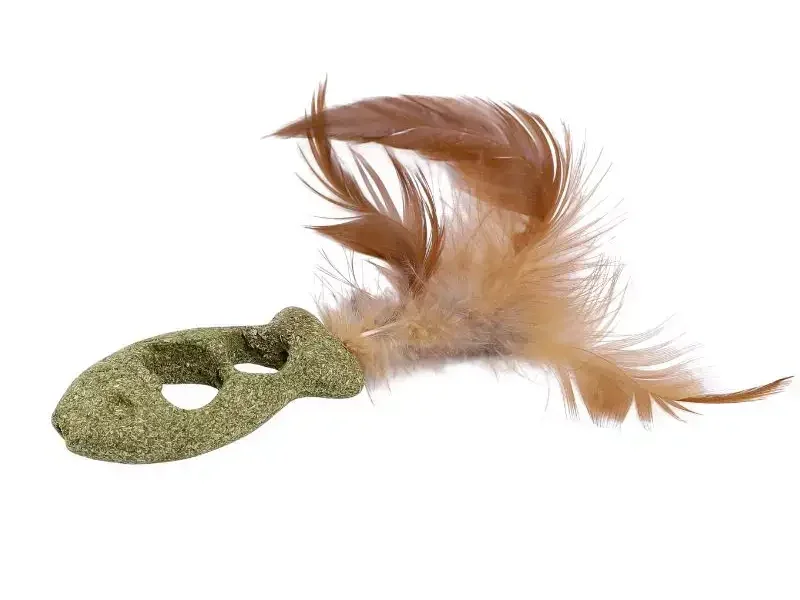 Jouet pour chat poisson en Matatabi et plumes naturelles Griffouille®