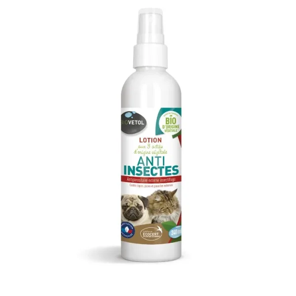 Lotion anti insecte chien chat Biovetol