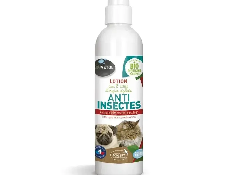 Lotion anti insecte chien chat Biovetol